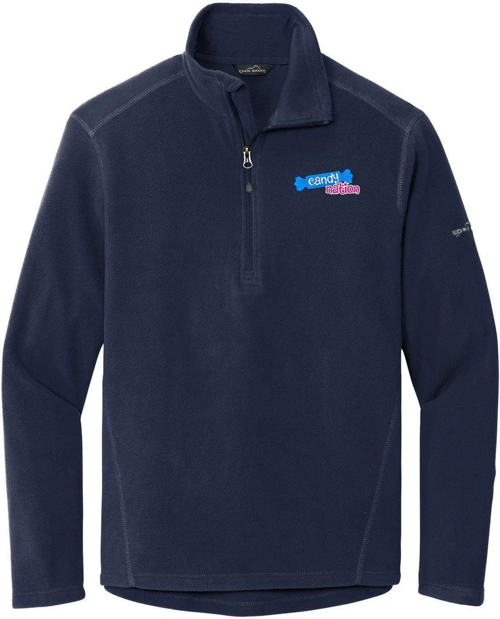 Eddie Bauer 1/2-Zip Microfleece Jacket with custom logo embroidery