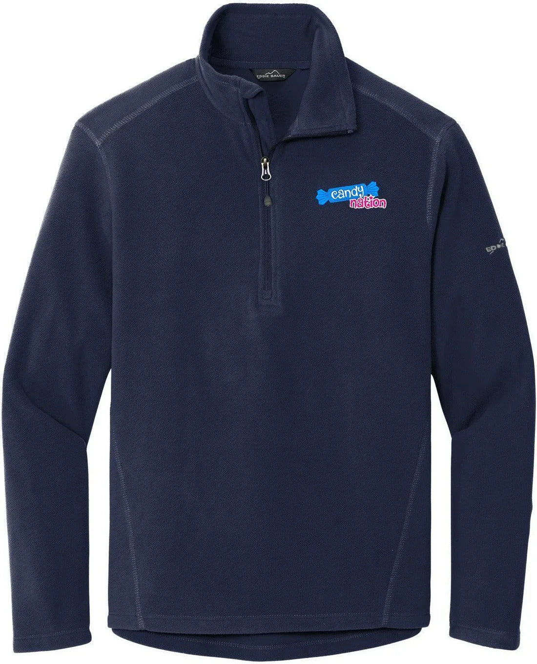Eddie Bauer 1/2-Zip Microfleece Jacket with custom logo embroidery