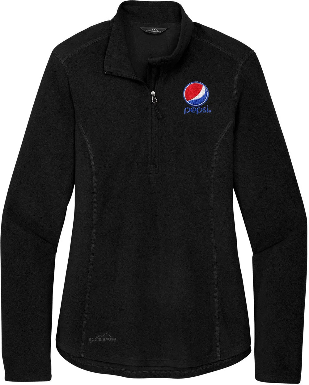 Eddie Bauer Ladies 1/2-Zip Microfleece Jacket with custom logo embroidery