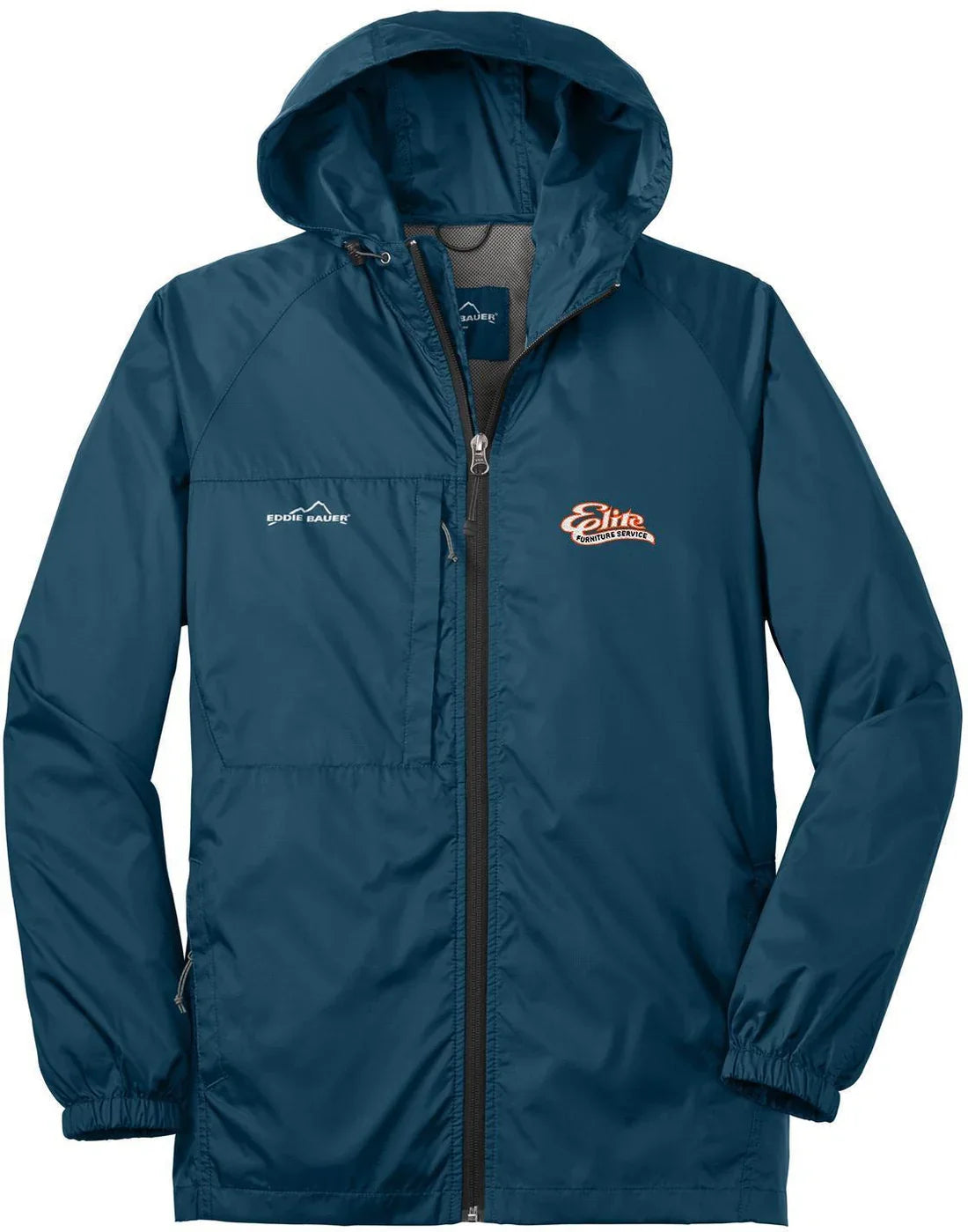 Eddie Bauer Packable Wind Jacket with custom logo embroidery