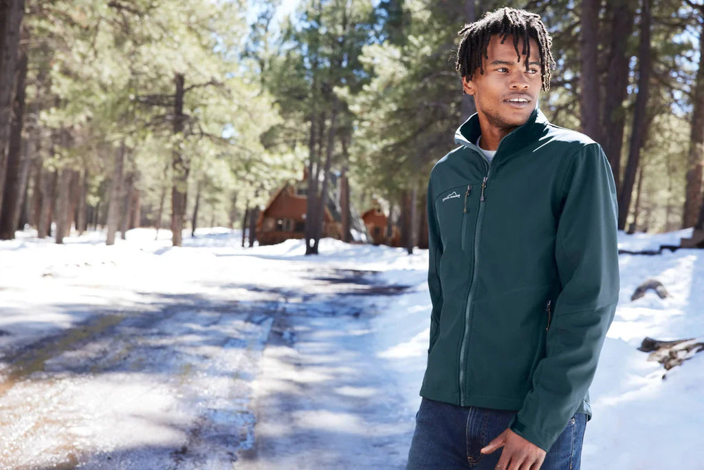 Eddie Bauer Soft Shell Jacket with custom logo embroidery