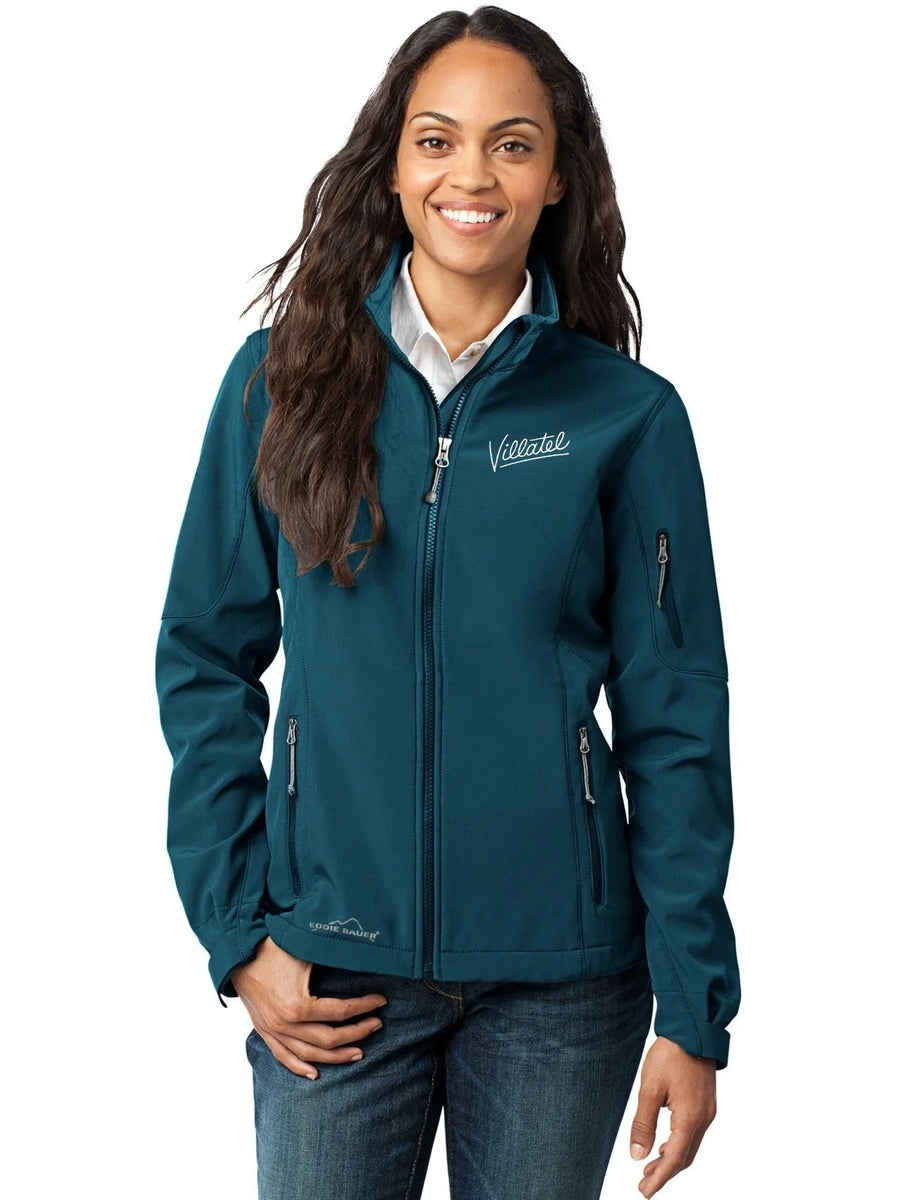 Eddie Bauer Women's Soft Shell Jacket with custom logo embroidery