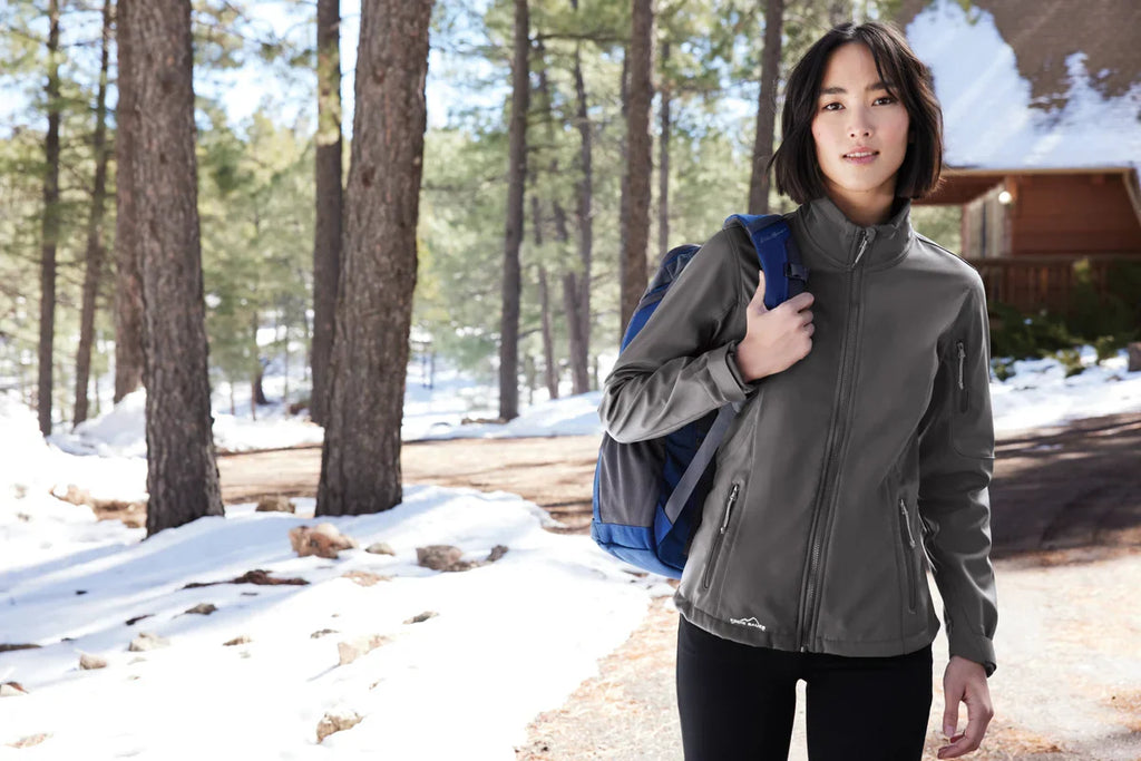 Eddie Bauer Women's Soft Shell Jacket with custom logo embroidery
