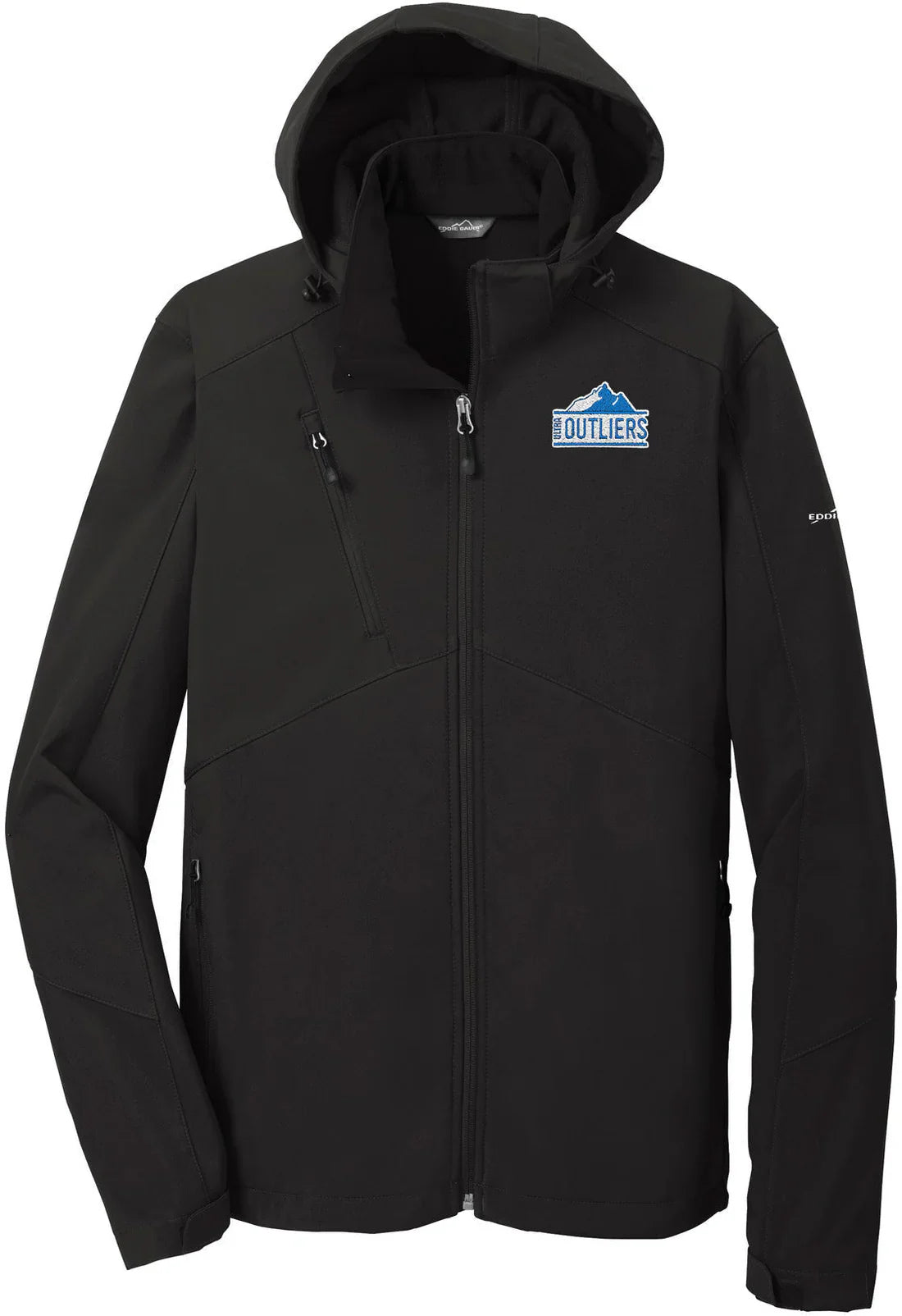 Eddie Bauer Hooded Soft Shell Parka with custom logo embroidery