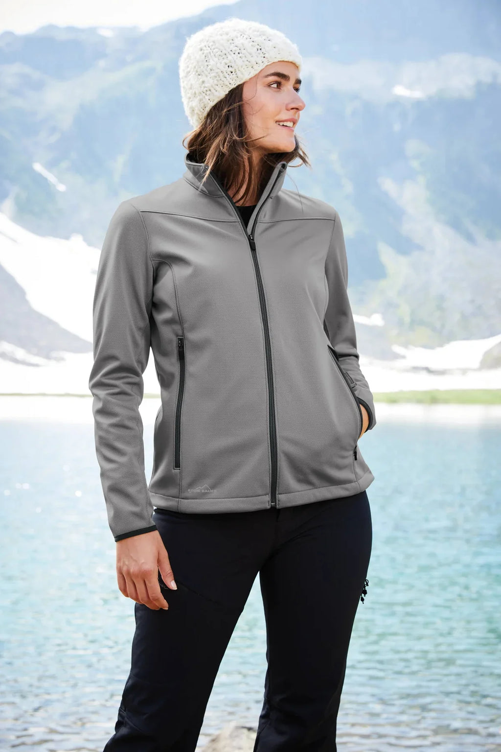 Eddie Bauer Women's Weather-Resist Soft Shell Jacket with custom logo embroidery