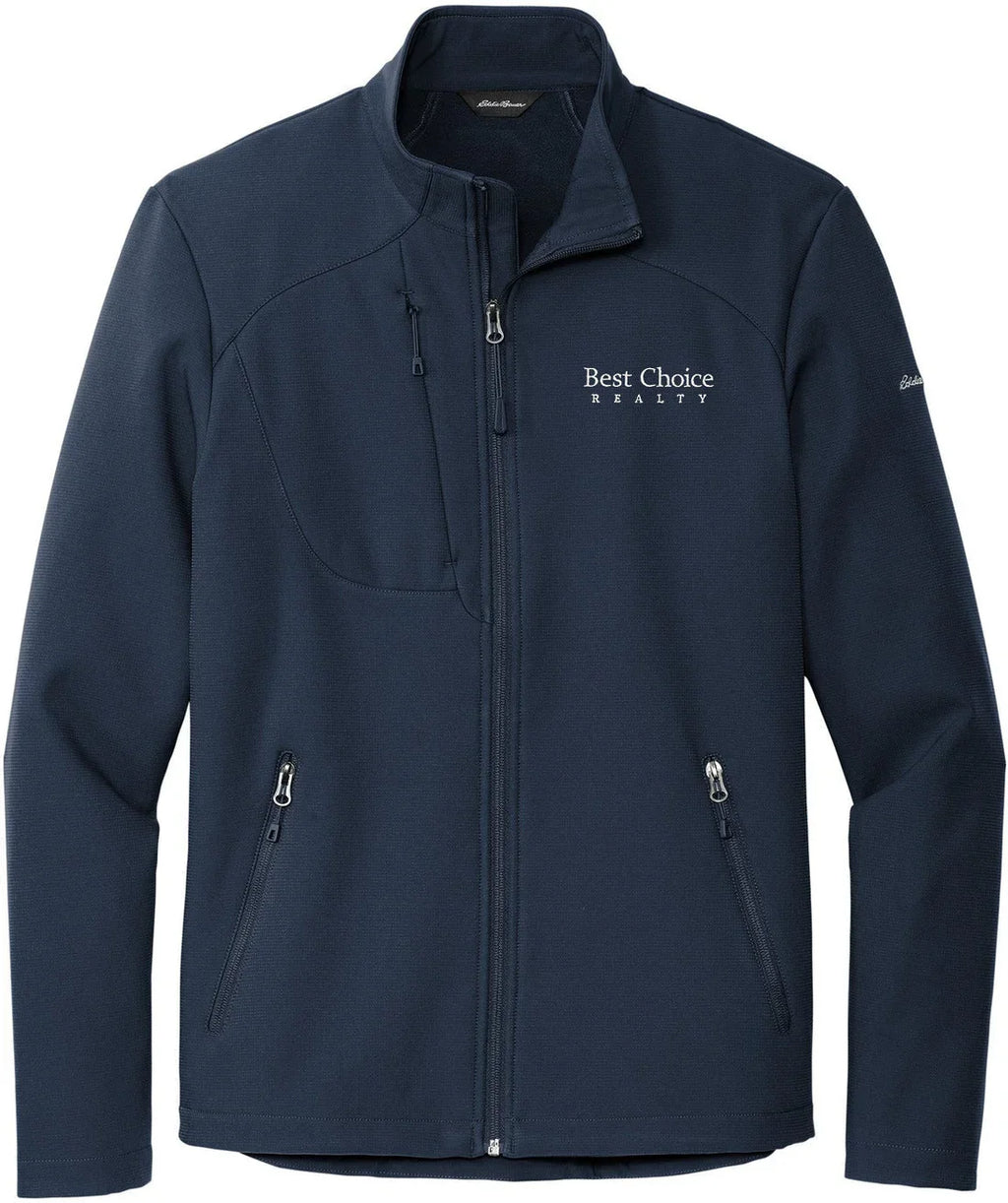 Eddie Bauer Stretch Soft Shell Jacket with custom logo embroidery