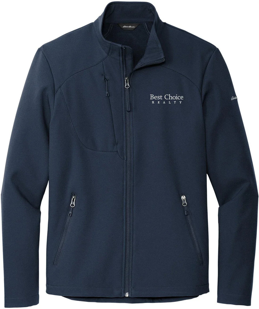 Eddie Bauer Stretch Soft Shell Jacket with custom logo embroidery