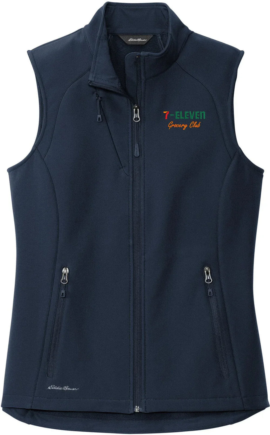 Eddie Bauer Women's Stretch Soft Shell Vest with custom logo embroidery