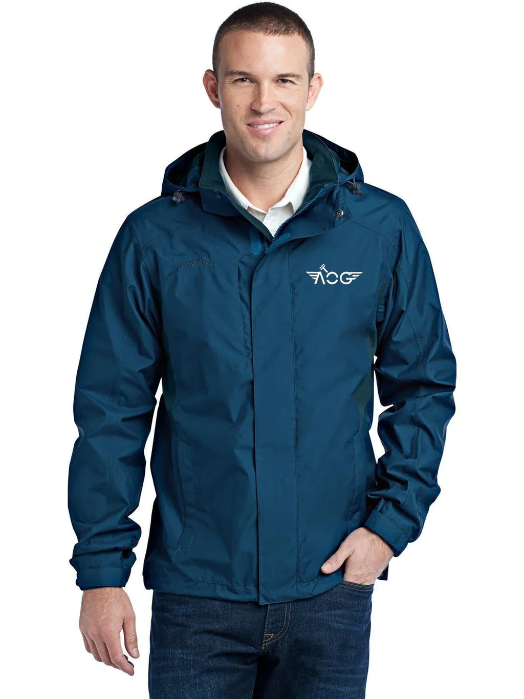 Eddie Bauer Rain Jacket with custom logo embroidery