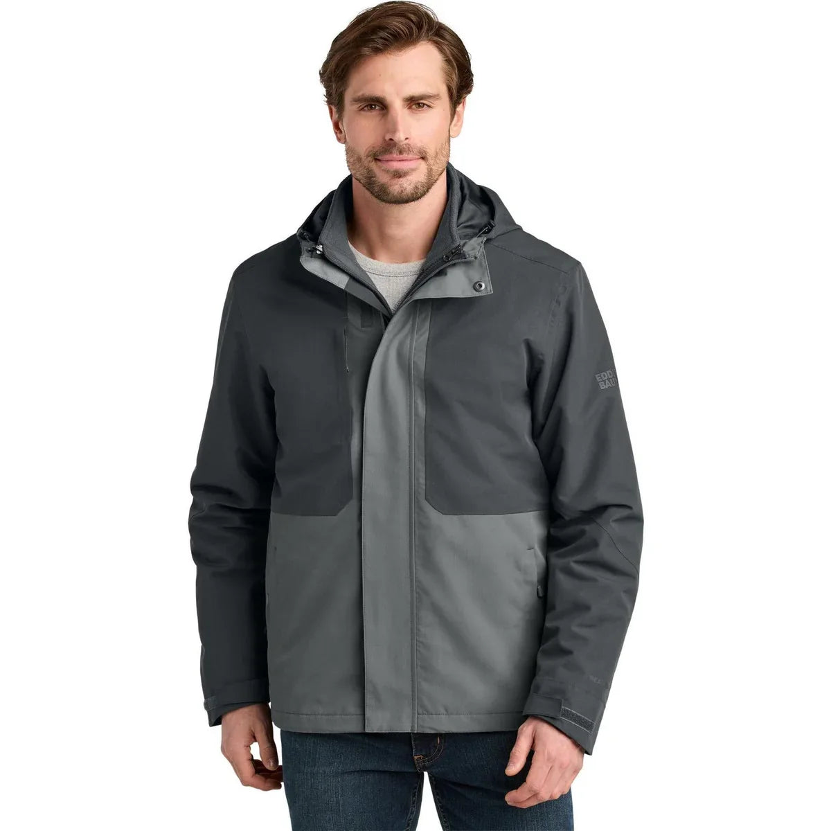 Eddie Bauer WeatherEdge Ridge 3-in-1 Jacket with custom logo embroidery