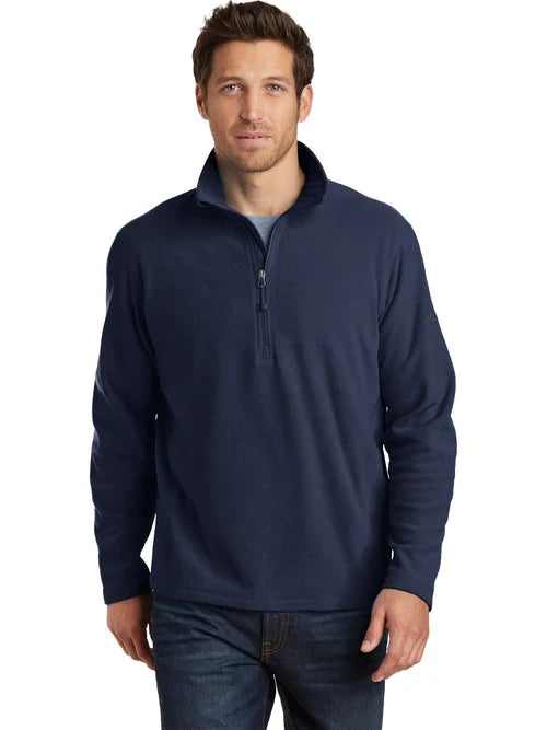 Eddie Bauer 1/2-Zip Microfleece Jacket with custom logo embroidery