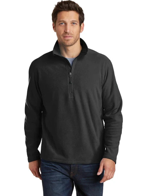 Eddie Bauer 1/2-Zip Microfleece Jacket with custom logo embroidery