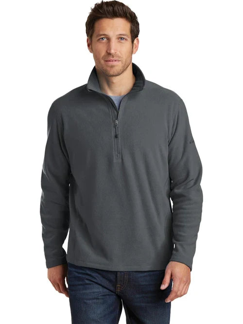 Eddie Bauer 1/2-Zip Microfleece Jacket with custom logo embroidery