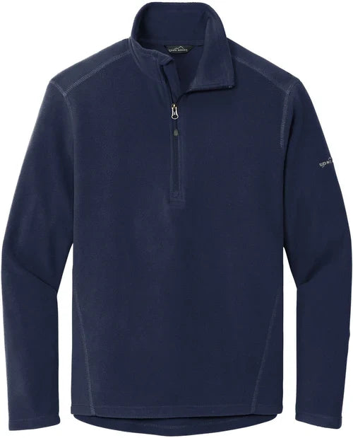 Eddie Bauer 1/2-Zip Microfleece Jacket with custom logo embroidery