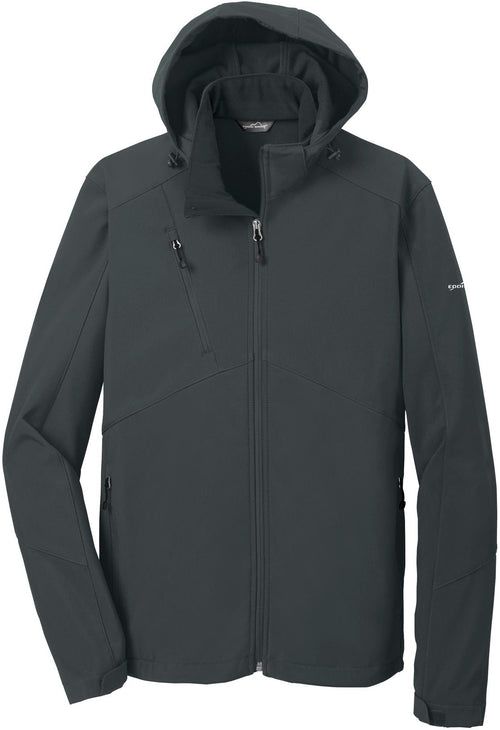 Eddie Bauer Hooded Soft Shell Parka with custom logo embroidery