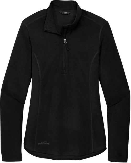 Eddie Bauer Ladies 1/2-Zip Microfleece Jacket with custom logo embroidery