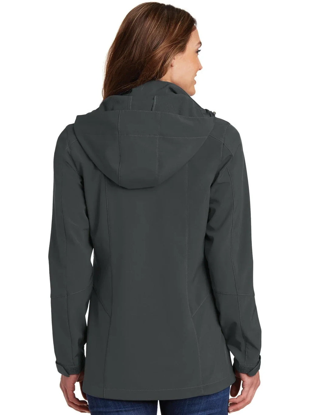 Eddie Bauer Women's Hooded Soft Shell Parka with custom logo embroidery