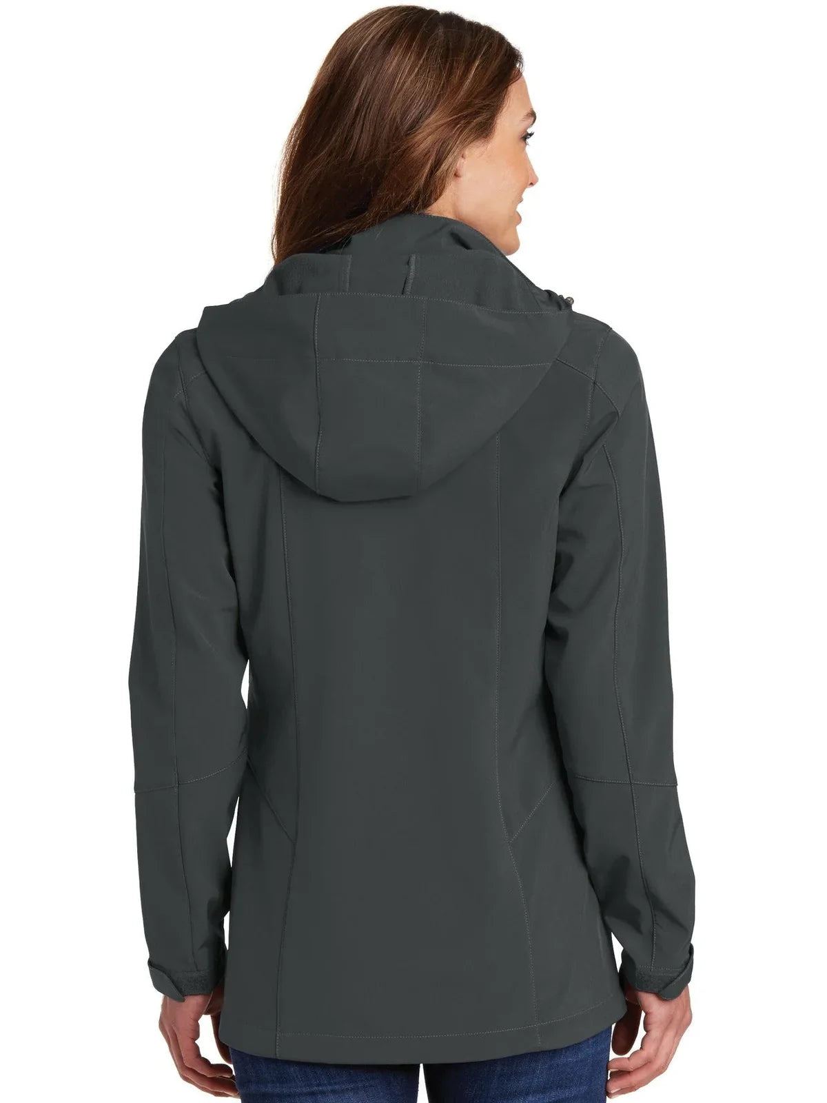 Eddie Bauer Women's Hooded Soft Shell Parka with custom logo embroidery