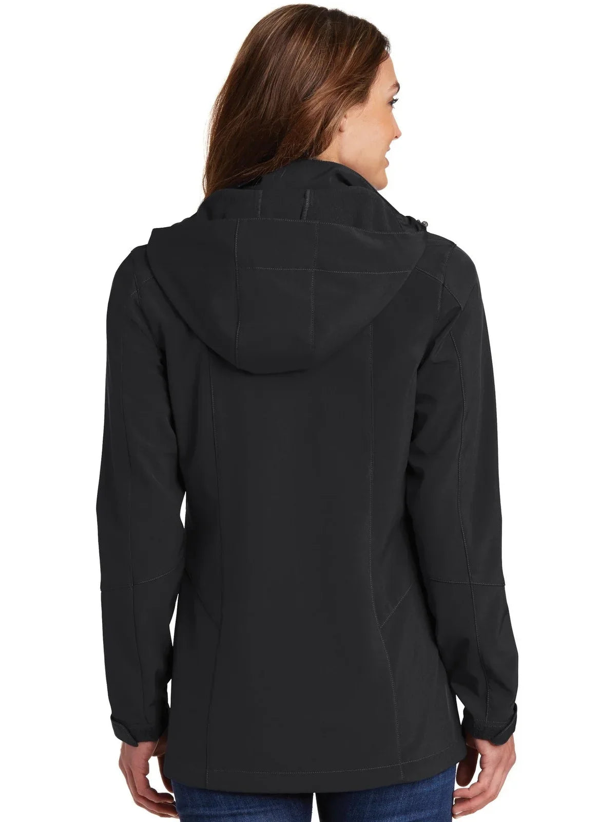 Eddie Bauer Women's Hooded Soft Shell Parka with custom logo embroidery