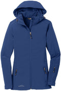 Eddie Bauer Women's Hooded Soft Shell Parka with custom logo embroidery