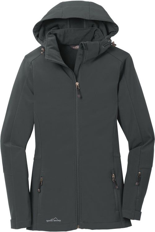 Eddie Bauer Women's Hooded Soft Shell Parka with custom logo embroidery