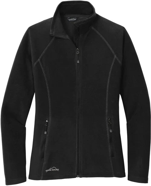 Eddie Bauer Ladies Full-Zip Microfleece Jacket with custom logo embroidery