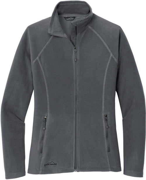 Eddie Bauer Ladies Full-Zip Microfleece Jacket with custom logo embroidery