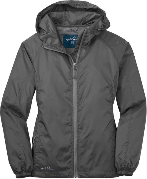 Eddie Bauer Ladies Packable Wind Jacket with custom logo embroidery