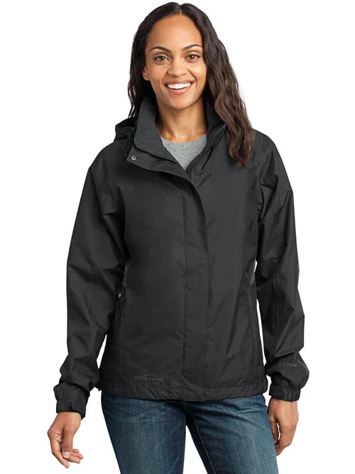 Eddie Bauer Ladies Rain Jacket with custom logo embroidery