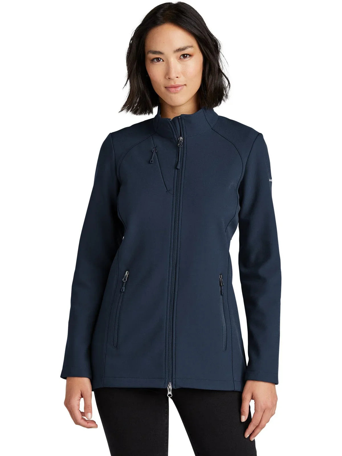 Eddie Bauer Women's Stretch Soft Shell Jacket with custom logo embroidery