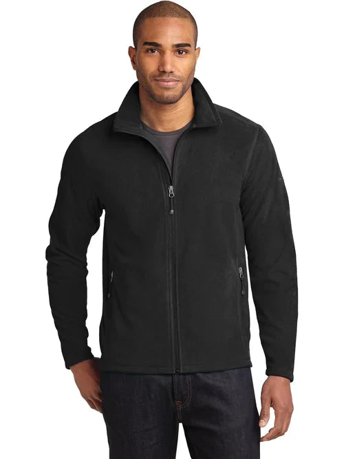 Eddie Bauer Full-Zip Microfleece Jacket with custom logo embroidery