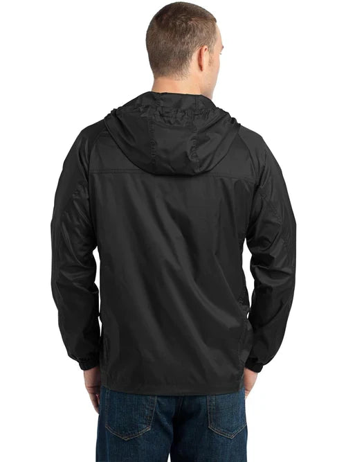 Eddie Bauer Packable Wind Jacket with custom logo embroidery