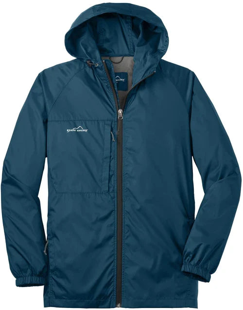 Eddie Bauer Packable Wind Jacket with custom logo embroidery
