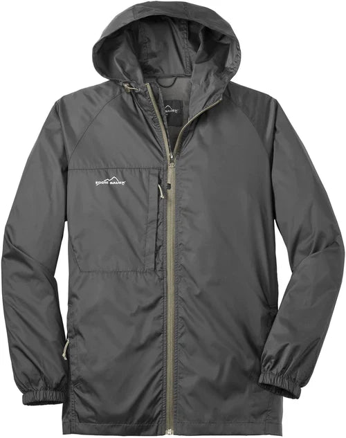 Eddie Bauer Packable Wind Jacket with custom logo embroidery