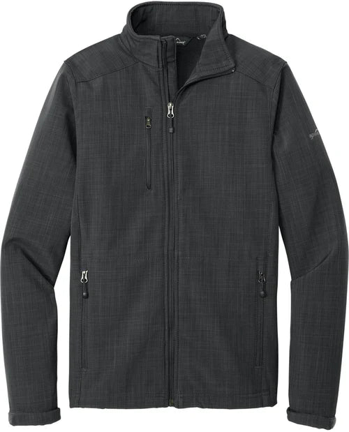 Eddie Bauer Shaded Crosshatch Soft Shell Jacket with custom logo embroidery