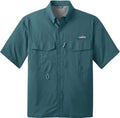 Eddie Bauer Short Sleeve Performance Fishing Shirt with custom logo embroidery