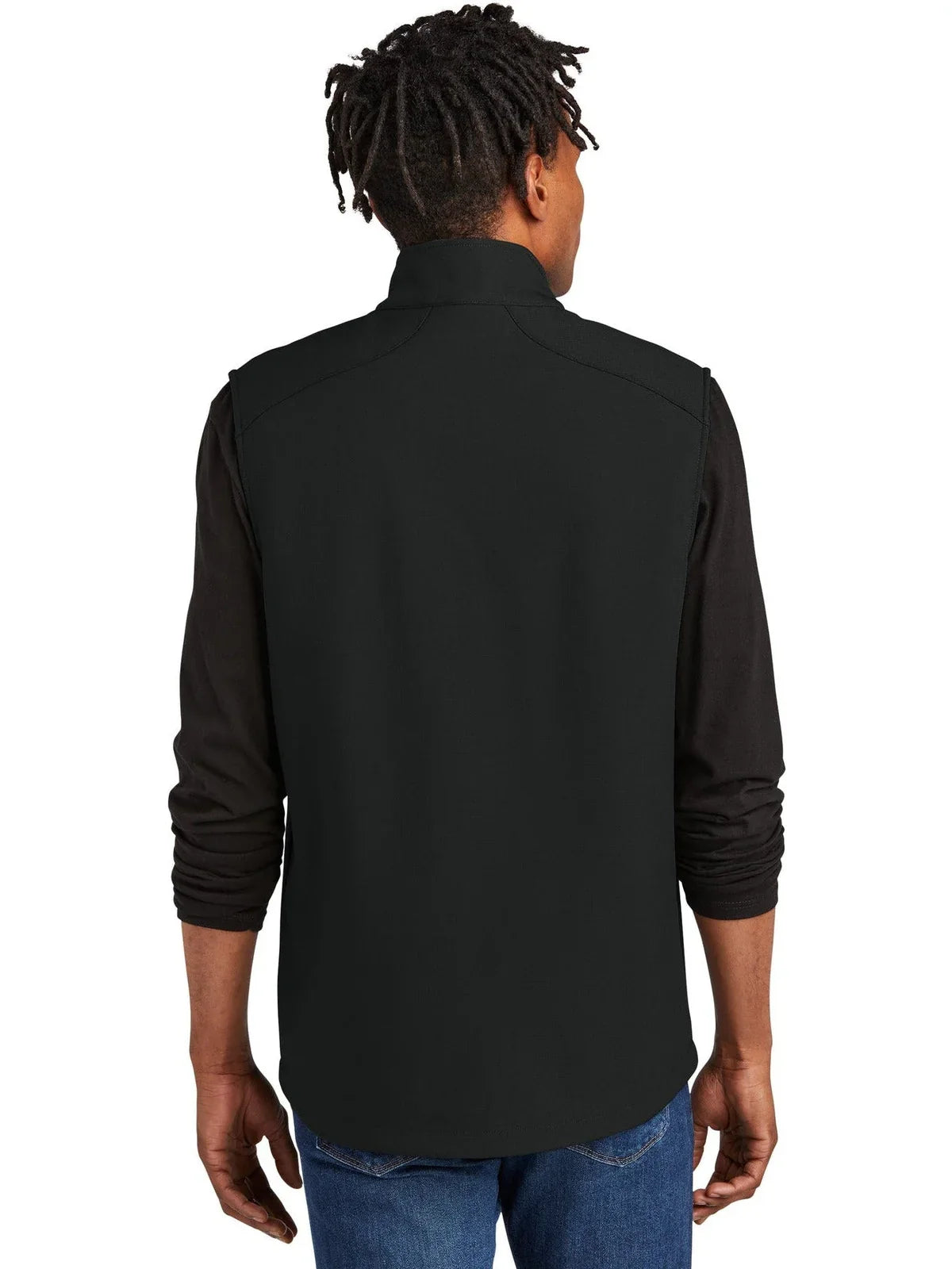 Eddie Bauer Stretch Soft Shell Vest with custom logo embroidery