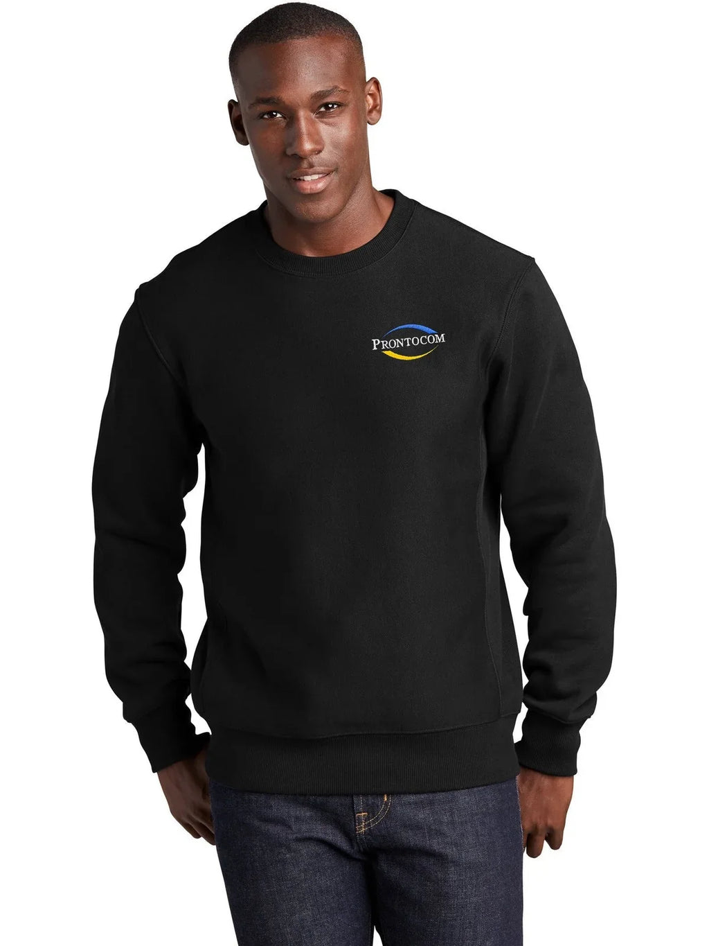 Sport-Tek Super Heavyweight Crewneck Sweatshirt with custom logo embroidery