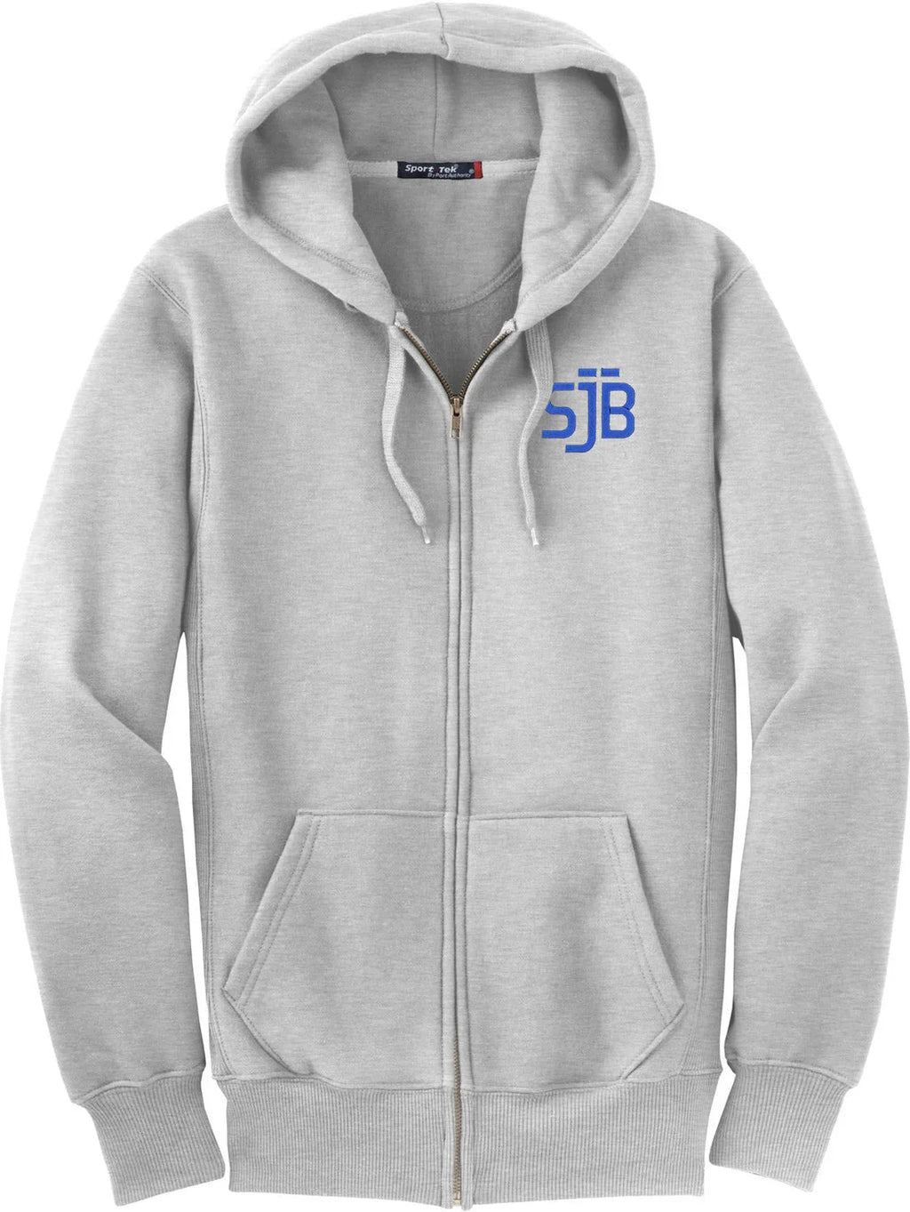 Sport-Tek Super Heavyweight Full-Zip Hooded Sweatshirt with custom logo embroidery
