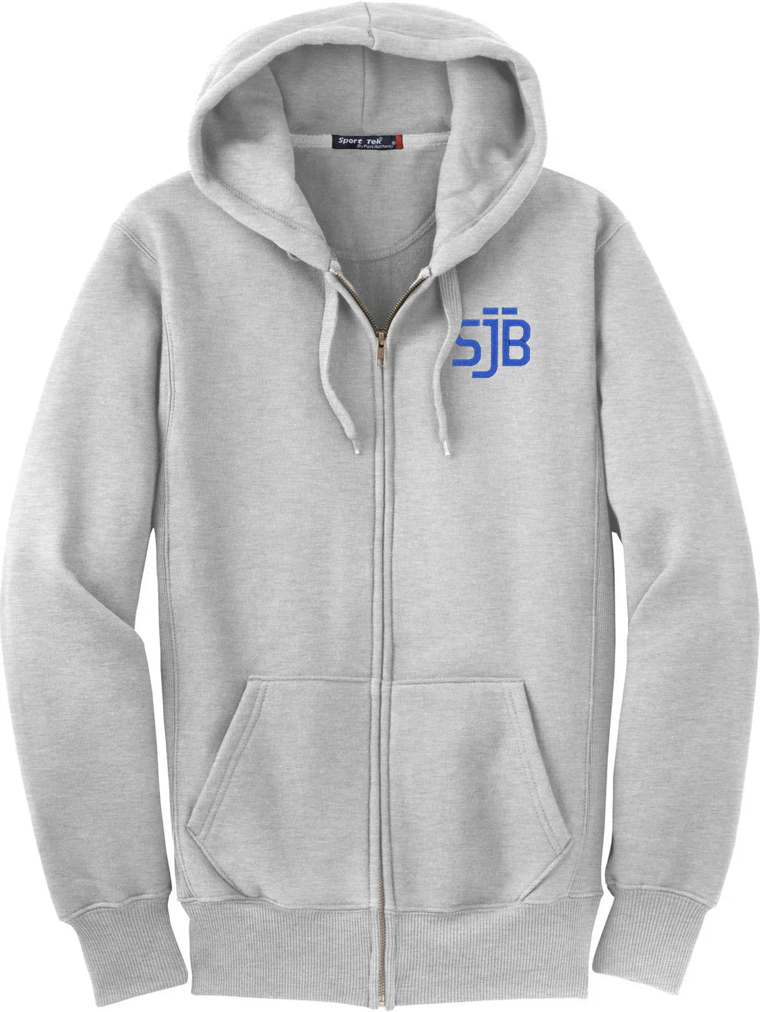 Sport-Tek Super Heavyweight Full-Zip Hooded Sweatshirt with custom logo embroidery