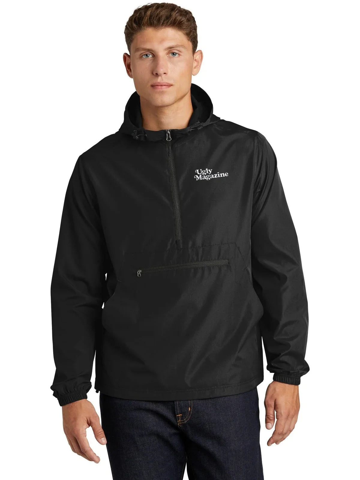 Sport-Tek Packable Anorak with custom logo embroidery