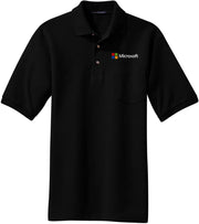 Port Authority Heavyweight Cotton Pique Polo with Pocket with custom logo embroidery