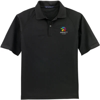 Port Authority Dry Zone Ottoman Polo with custom logo embroidery
