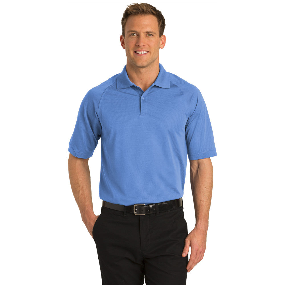 Port Authority Dry Zone Ottoman Polo with custom logo embroidery