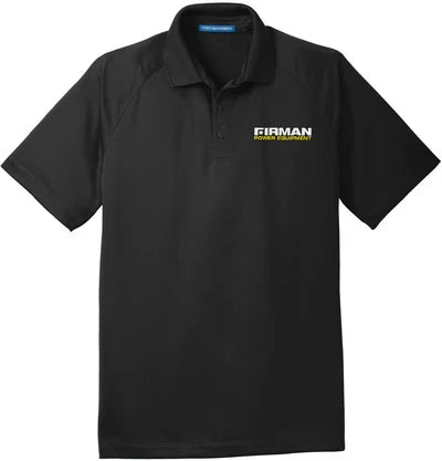 Port Authority Crossover Raglan Polo with custom logo embroidery