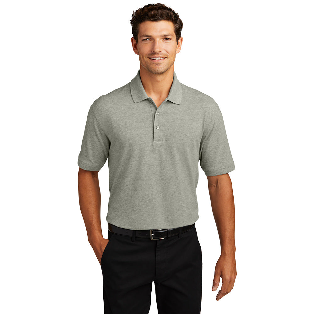 Port Authority EZCotton Polo with custom logo embroidery