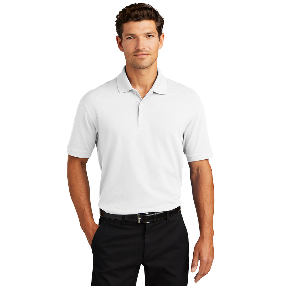 Port Authority EZCotton Polo with custom logo embroidery