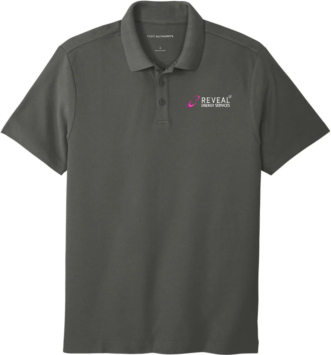 Port Authority SuperPro React Polo with custom logo embroidery