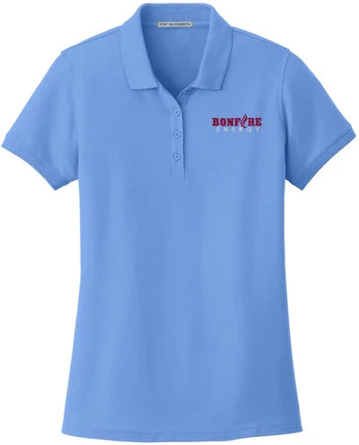 Port Authority Ladies Core Classic Pique Polo with custom logo embroidery