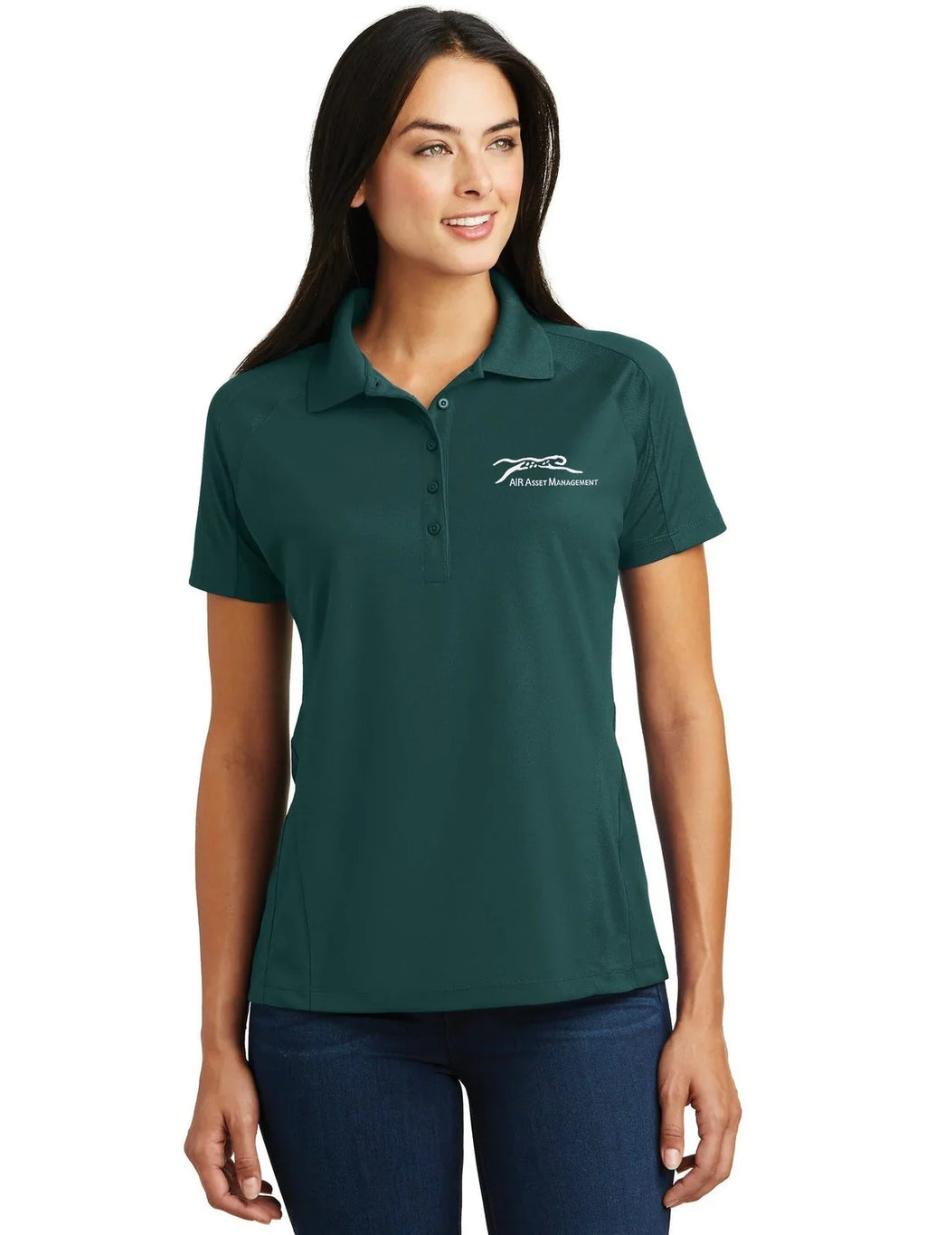 Sport-Tek Ladies Dri-Mesh Pro Polo with custom logo embroidery